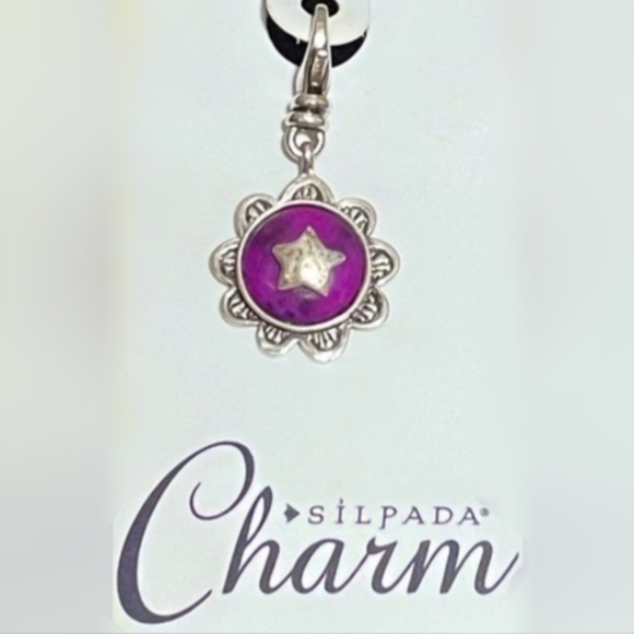 Silpada 925 Sterling Silver Shield Of Beauty Charm